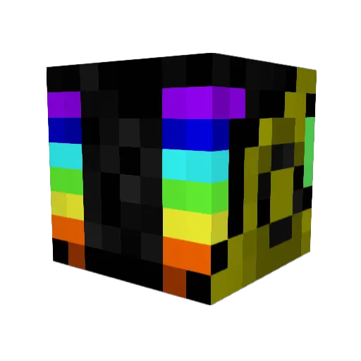 nebfel Minecraft avatar head, 3D render
