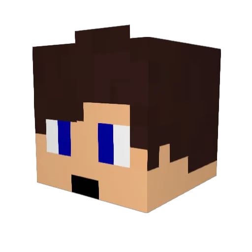 nebooola Minecraft avatar head, 3D render