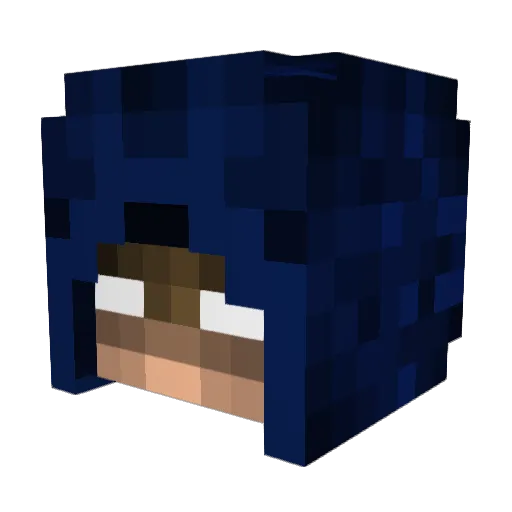 nebry Minecraft avatar head, 3D render