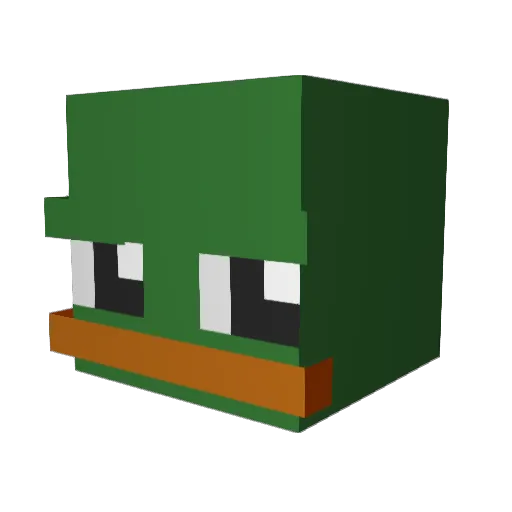 nebula0914 Minecraft avatar head, 3D render