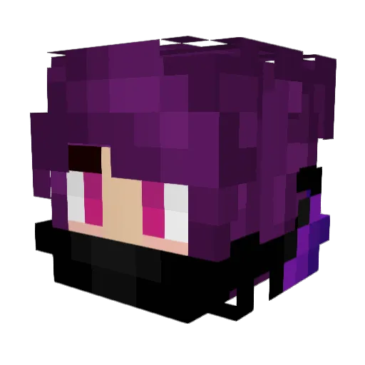 nebula_nevermore Minecraft avatar head, 3D render