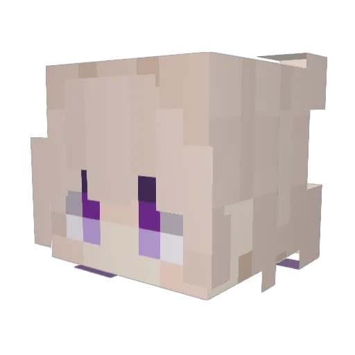 nebuloc Minecraft avatar head, 3D render