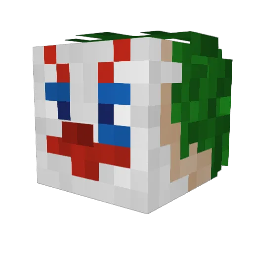 nebulousffx Minecraft avatar head, 3D render
