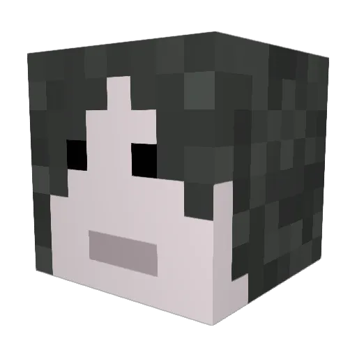 neckbox Minecraft avatar head, 3D render