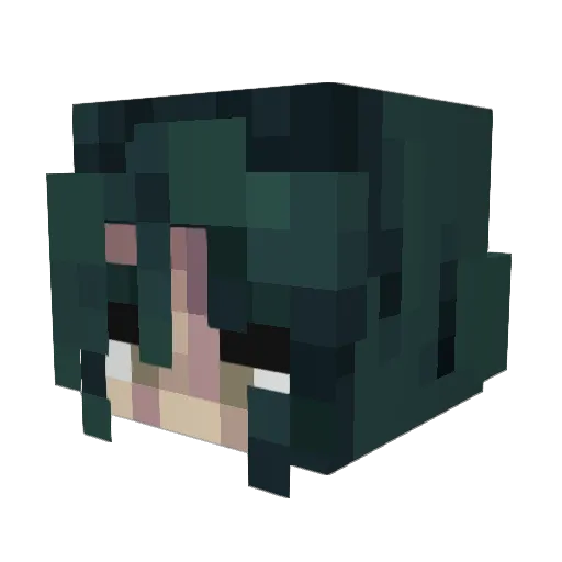 neclicia Minecraft avatar head, 3D render