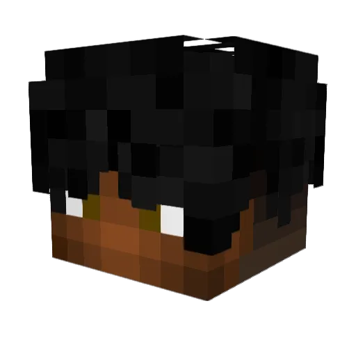 necodd Minecraft avatar head, 3D render