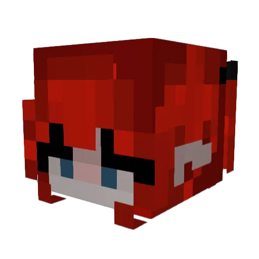 necr0bat Minecraft avatar head, 3D render