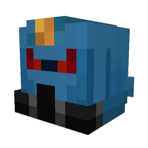 necrodos Minecraft avatar head, 3D render