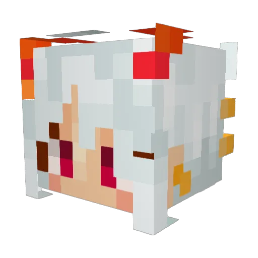 necromY007 Minecraft avatar head, 3D render