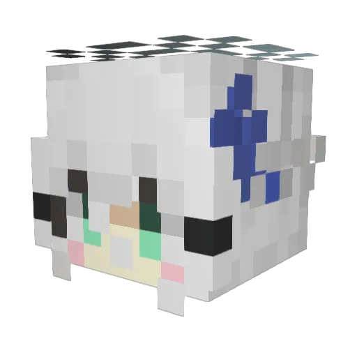 necron0201 Minecraft avatar head, 3D render