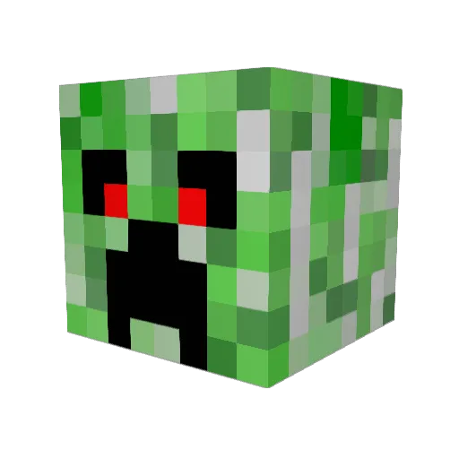 necron345 Minecraft avatar head, 3D render