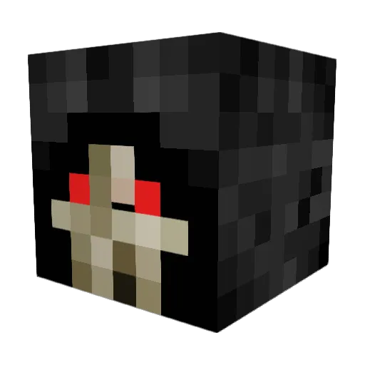 necropolisjudge Minecraft avatar head, 3D render
