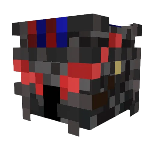 necrozzmaa Minecraft avatar head, 3D render