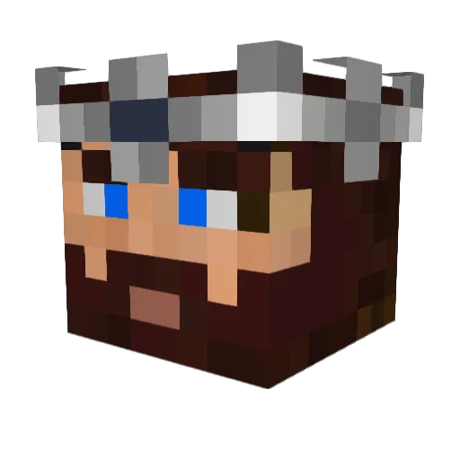 necspe Minecraft avatar head, 3D render