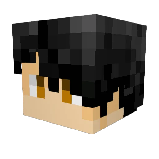 nectaerine Minecraft avatar head, 3D render