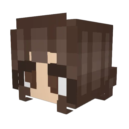 nectr_nuzzle Minecraft avatar head, 3D render