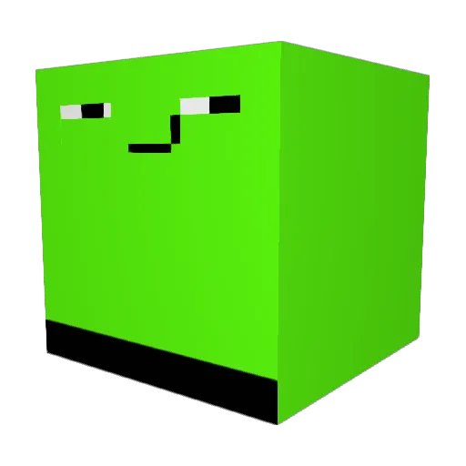 necwonisbad Minecraft avatar head, 3D render