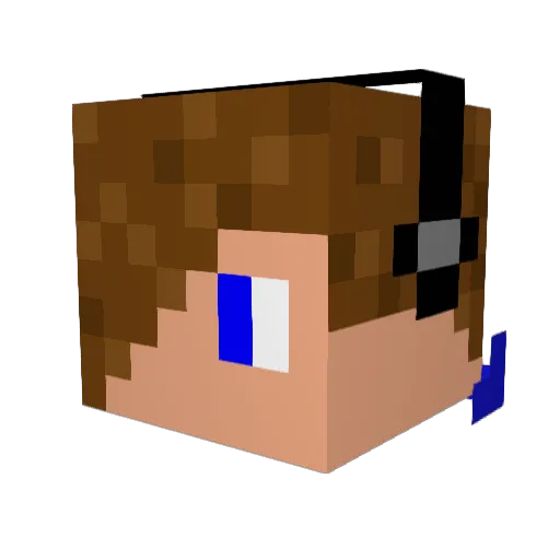 ned187 Minecraft avatar head, 3D render