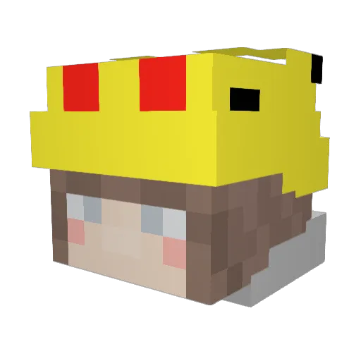 ned883 Minecraft avatar head, 3D render