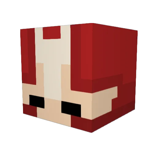 nedakade Minecraft avatar head, 3D render