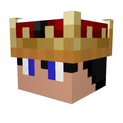nedaru Minecraft avatar head, 3D render