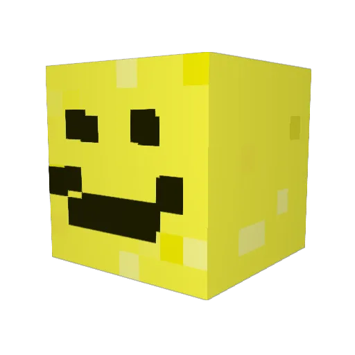 nedjem_ Minecraft avatar head, 3D render