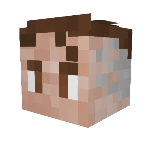 nedkopro Minecraft avatar head, 3D render