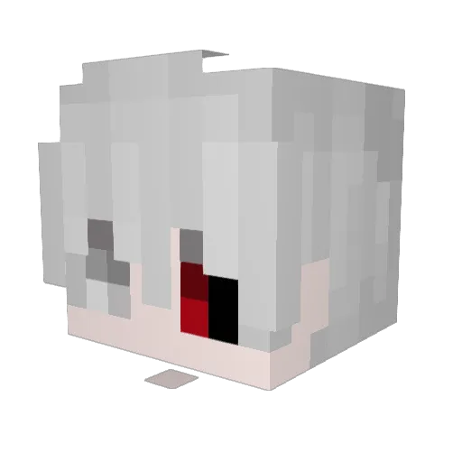 nedlebg Minecraft avatar head, 3D render