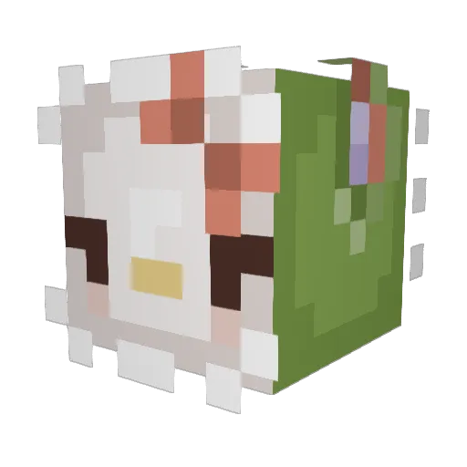 nedoku Minecraft avatar head, 3D render