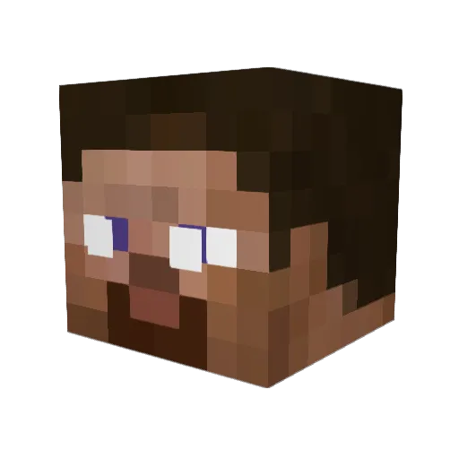 neduyon Minecraft avatar head, 3D render
