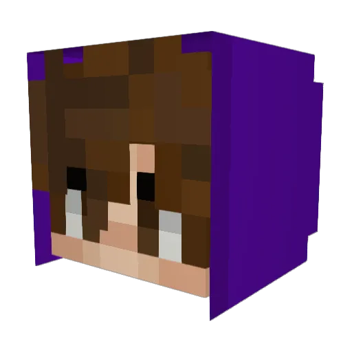 nee_nern Minecraft avatar head, 3D render