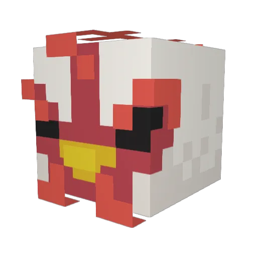 neecoleta Minecraft avatar head, 3D render