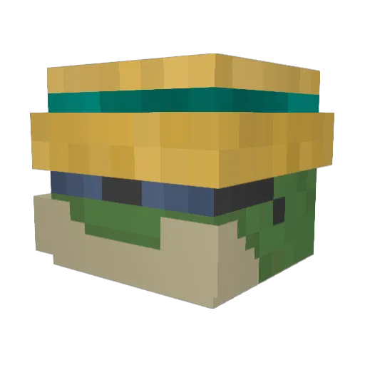 needlesharer Minecraft avatar head, 3D render