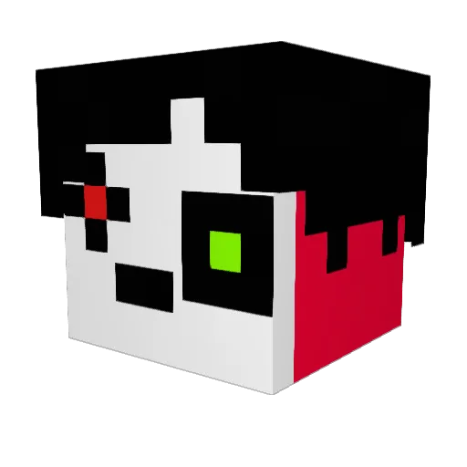 needlexchange Minecraft avatar head, 3D render