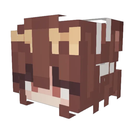 needypet Minecraft avatar head, 3D render