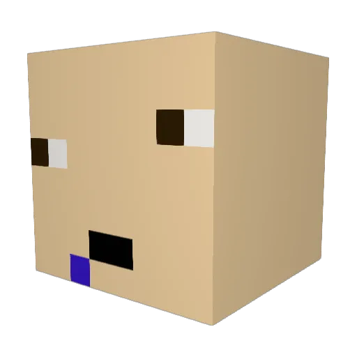 neeemen Minecraft avatar head, 3D render