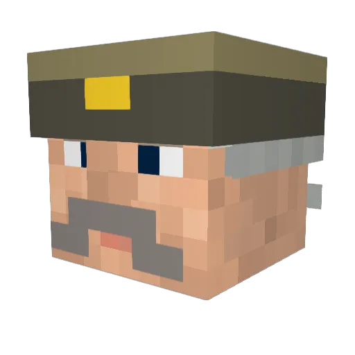 neeez Minecraft avatar head, 3D render