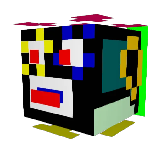 neeke Minecraft avatar head, 3D render