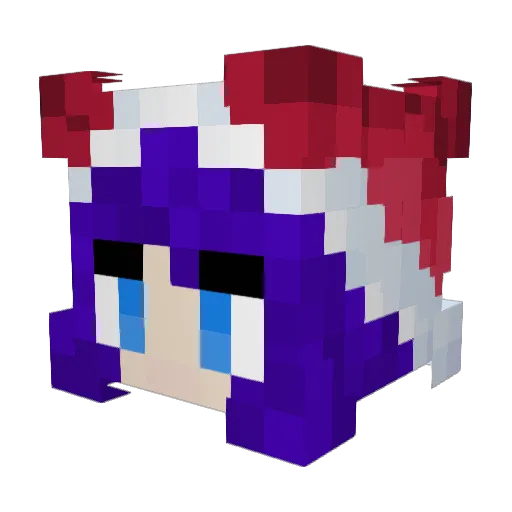 neekv2 Minecraft avatar head, 3D render