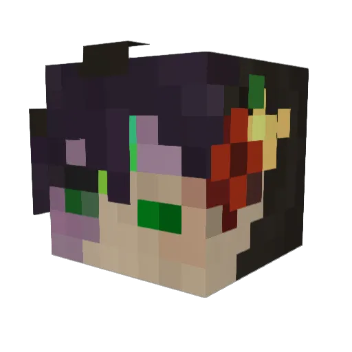 neemko Minecraft avatar head, 3D render