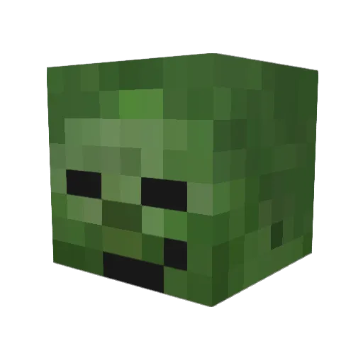 neems25 Minecraft avatar head, 3D render