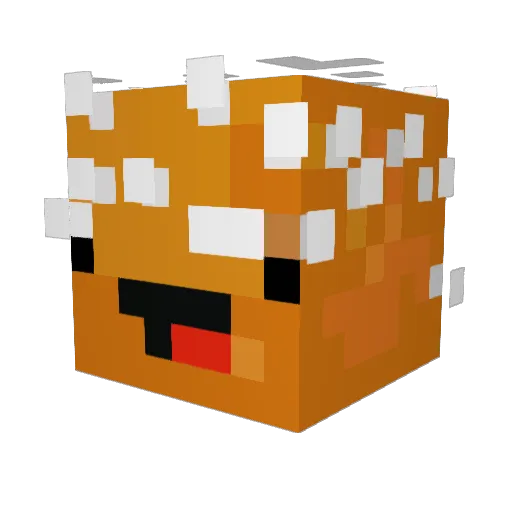 neengan Minecraft avatar head, 3D render