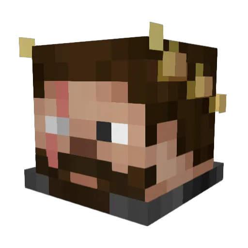 neerizz Minecraft avatar head, 3D render