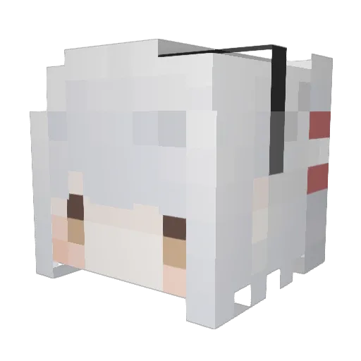 neetxin Minecraft avatar head, 3D render