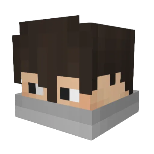 neeweepoo Minecraft avatar head, 3D render