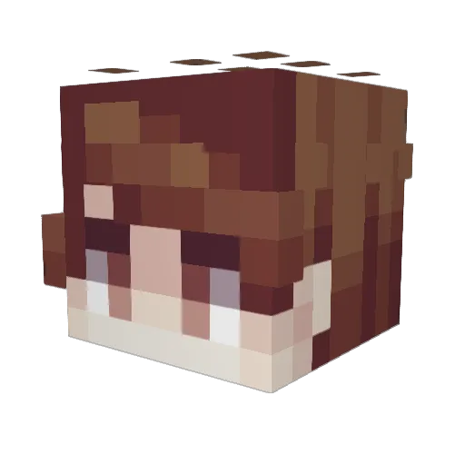neeyan Minecraft avatar head, 3D render