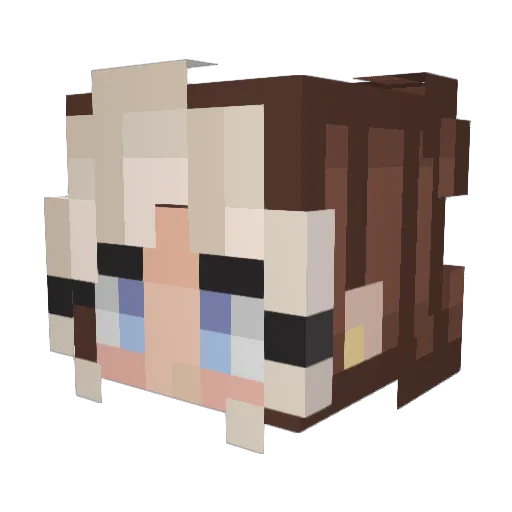 nefarious_neo Minecraft avatar head, 3D render