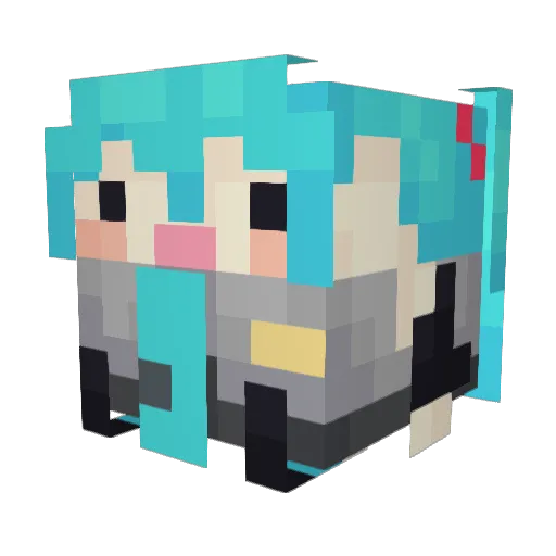 nefariousmaddi Minecraft avatar head, 3D render