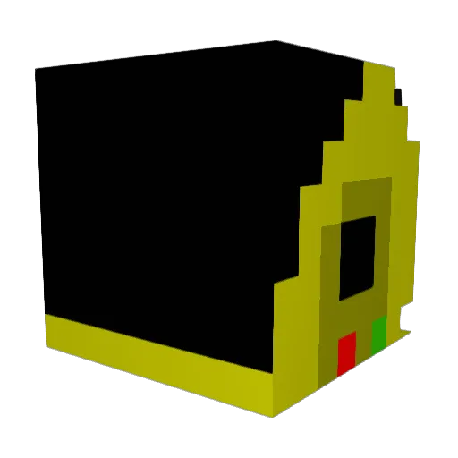 nefariousmeans Minecraft avatar head, 3D render