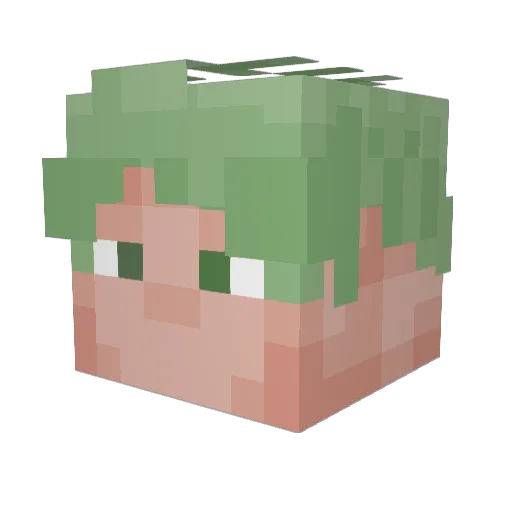 nefintosik_ Minecraft avatar head, 3D render